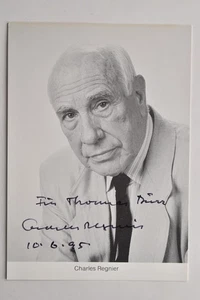 Charles Regnier -  - original Autogramm -  - ca. 15x10cm - Autogrammkarte - Bild 1 von 1