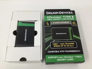 Delkin USB4 CFexpress Typ B czytnik kart 40Gbps kompatybilny z Thunderbolt 4 - Zdjęcie 1 z 18