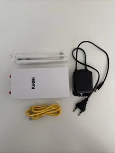 4G LTE-Router, KuWFi 150 Mbit/s 3G 4G LTE CAT4-Router mit SIM-Kartensteckplatz. - Bild 1 von 1