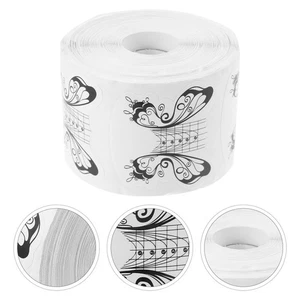 Guía de puntas de uñas papel esmalte de uñas pegatinas extensión de uñas decoración de uñas - Imagen 1 de 12