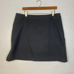 Adidas ProDRY Plus Athletic Activewear Skort Damen 14 schwarz Reißverschluss Knopf XL - Bild 1 von 18
