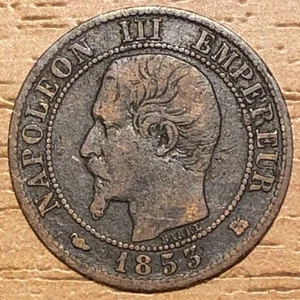 1853 1 Cent Bordeaux Napoleon III, R1 - Bild 1 von 2