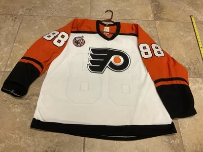 Eric Lindros Philadelphia Flyers Stanley Cup Patch Jersey Vintage CCM Men XL 90s - Image 1 of 4
