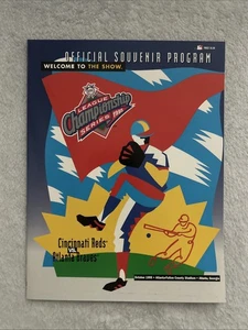 Oct 1995 Atlanta Braves vs Cincinnati Reds League Champ Series Official Program - Picture 1 of 10