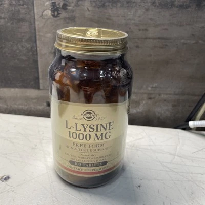 SOLGAR FORMA LIBRE DE L-LISINA 1000 MG COMPRIMIDO 100 (7016) Foto 1 de 3