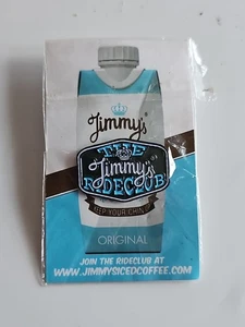 Jimmy's Iced Coffee Pin Badge Very Rare Collectable 21mm X 30mm - Picture 1 of 6