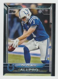 Pat McAfee Colts 2015 Topps Football #282 ONLY ROOKIE CARD SP RC ESPN WWE - Picture 1 of 2