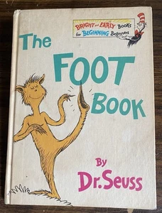 Dr. Seuss THE FOOT BOOK 1968 1st ED/Print Random House BCE HC No DJ Good+ - Picture 1 of 16