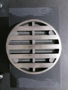 Brushed Stainless Steel  Round  Bullet Resistant Speak-Thru - Picture 1 of 3