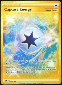 Pokemon Juego de Cartas Coleccionables Captura Energía 201/189 2020 Darkness Ablaze Secreto Tarjeta Rara - Casi Nuevo - Imagen 1 de 11