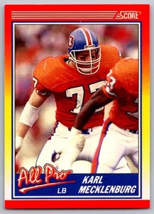 1990 Score Karl Mecklenburg Denver Broncos #569 - Picture 1 of 2