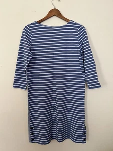 J.Jill Damen Shirtkleid Small blau weiß gestreift Missy Raglanärmel Freizeit - Bild 1 von 19