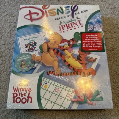 Disney Pooh & Friends Holiday Print Studio Christmas Images Windows 95/98 Sealed - Image 1 of 3