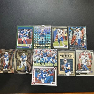 Lotto 10 carte Josh Allen: inserti, Donruss, Mosiac Prizm, altro - Foto 1 di 5