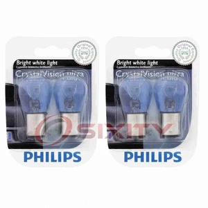 2 pc Philips Rear Side Marker Light Bulbs for Plymouth Caravelle Fury Gran ao - Picture 1 of 5