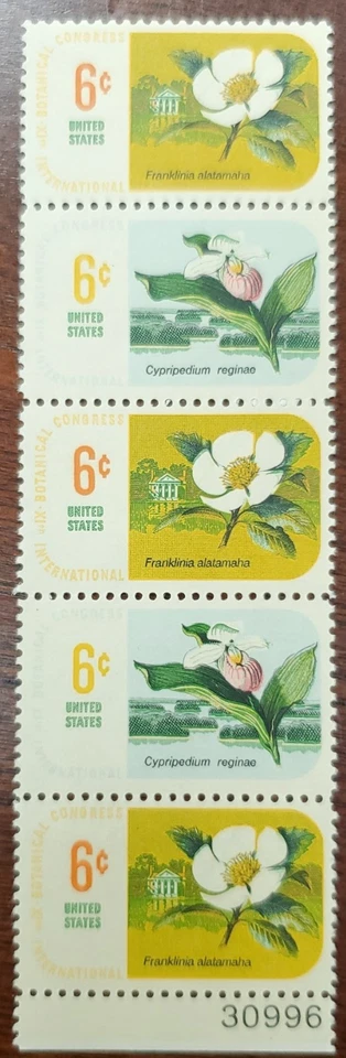 SC 137&1379 Botanical Congress  1969 6c Stamps  (5) MNH OG 30996 - Image 1 of 1