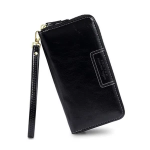 Wristlet Wallet for Women, Ladies Zip around Wallet PU Vegan Leather Clutch L... - Picture 1 of 7