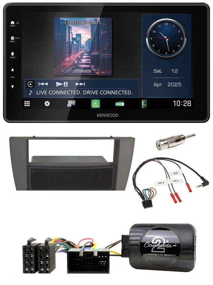 Kenwood Lenkrad Bluetooth USB DAB Autoradio für Jaguar X-Type S-Type 2003-2008 - Bild 1 von 4