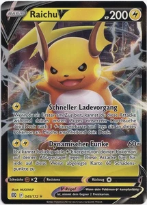 Pokémon Raichu V Ultra Raro Estrellas Radiantes 045/172 NM Alemán - Imagen 1 de 1