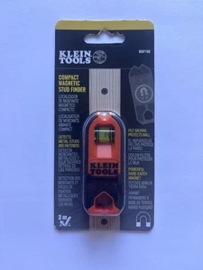 Klein Tools Compact Magnetic Stud Finder MSF100 Detects Metal Studs & Fasteners - Picture 1 of 14