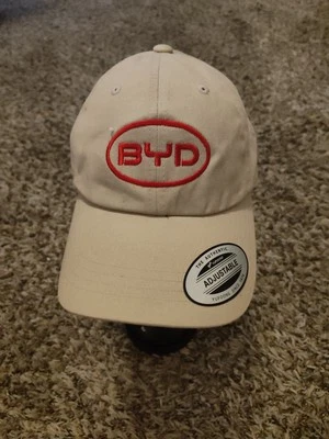 BYD Hat Adult Mens Beige Strap Back Cap Adjustable - Image 1 of 4