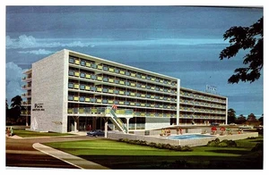 Postcard MOTEL SCENE Atlanta Georgia GA j/29 AU7042 - Picture 1 of 3