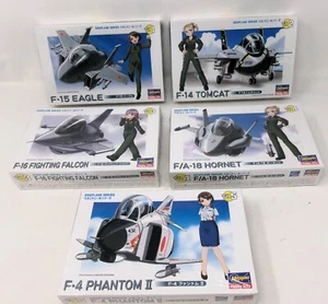Lot of 5 Hasegawa Eggplane Series Airplane Plastic Model kits SEALED - Picture 1 of 6