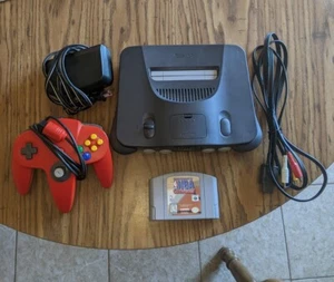 Nintendo 64 N64 Game Console System + Controller Cords. OEM. Tested. Clean! - Picture 1 of 4
