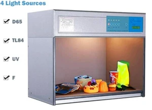 Caja de luz de visualización de color con 4 fuentes de luz D65 TL84 F UV - Imagen 1 de 9