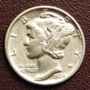 USA. Mercury Dime 1936 - Bild 1 von 2