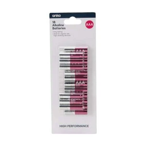 High Performance Alkaline Batteries - AAA, Pack of 18 1.5V High Performance AU - Picture 1 of 4