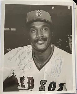 Jim Rice Signed Red Sox 8x10 Photo Autograph - Picture 1 of 3