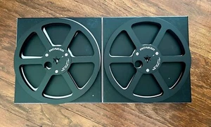 7 Inch Metal Reels Aluminum Pair For Pioneer Reel To Reel Deck RT-707 Black - Picture 1 of 1