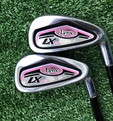 Partial Set of 2 Lynx LX Jr Golf Clubs W & 7 Iron - Jr Graphite - RH - (28"/30") - Image 1 of 4