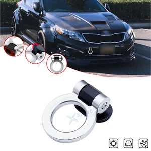 For Audi A4 JDM Sporty Racing Style Silver Track Dummy Tow Hook Decoration Ring - Bild 1 von 12