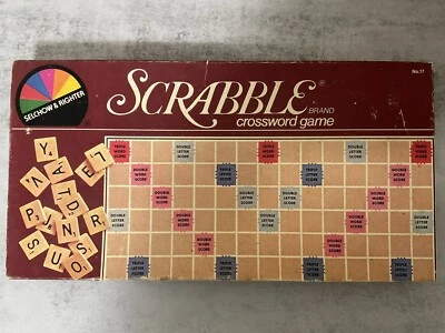 Vintage Scrabble Crossword Game 1983 Selchow & Righter No.17 Complete** - Image 1 of 4