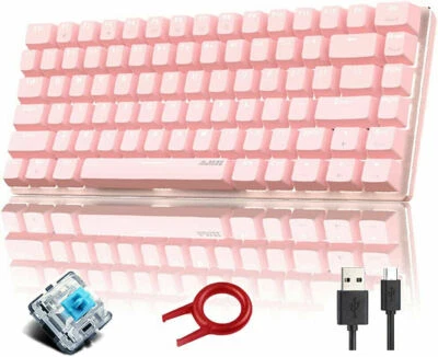 AJAZZ AK33 Mechanical Gaming Keyboard, USB Wired Backlit for PC Laptop Office - Image 1 of 4