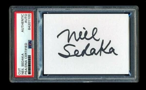 NEIL SEDAKA FIRMATO MINT CUT PSA/DNA SLABBED AUTOGRAFO - Foto 1 di 1