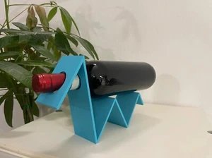 Porta vino design supporto bottiglia vino supporto bottiglia regalo - Foto 1 di 3