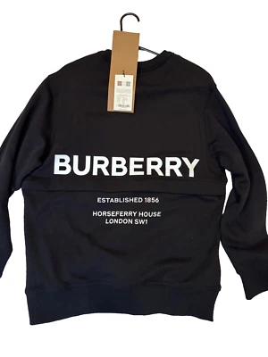 Burberry Logo Pullover Men Black Camo Crewneck NWOT - Image 1 of 4