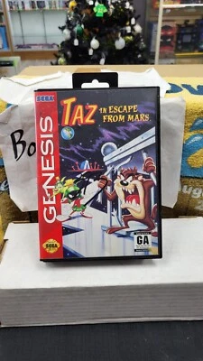TAZ IN ESCAPE FROM MARS SEGA GENESIS VIDEO GAME IN BOX NO MANUAL - Image 1 of 4