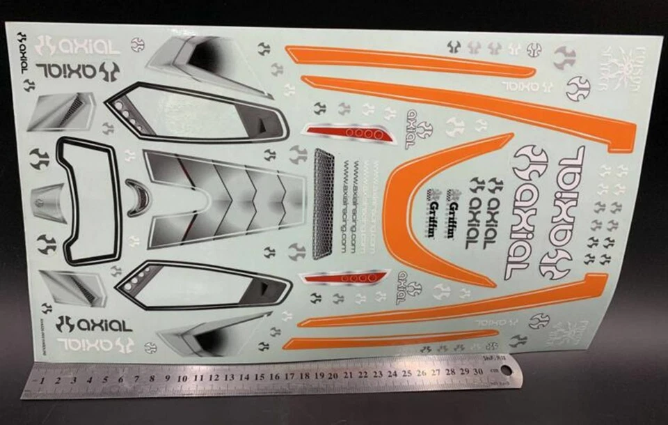  X1 Axial Racing Body Sticker 1/10 RC Crawler Car DIY Sticker Axial XR10 AX4026  - Image 1 of 1