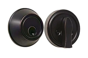 Lots 5 Weslock 00371-1DIX3 Round Rose Single Cylinder Deadbolt Oil Rubbed Bronze - Picture 1 of 1