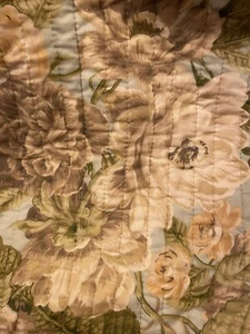 Waverly Cotton reversible Bedspread and Sham set Garden Glory Mist. READ - Picture 1 of 24