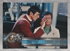 FLEER SKYBOX STAR TREK CINEMA 2000 TRADING CARD NUMBER 15 A UNIQUE GOOD-BYE VGC