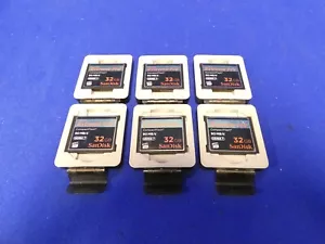 SanDisk Extreme Pro 32 GB Compact Flash 90MB/s Memory Cards QTY 6 w/cases - Picture 1 of 6