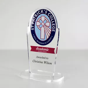 ACRYLIC COLOUR TROPHY AWARD CUSTOM DESIGNED FOR ACADEMIC, SCHOOL, STUDENT - Bild 1 von 3