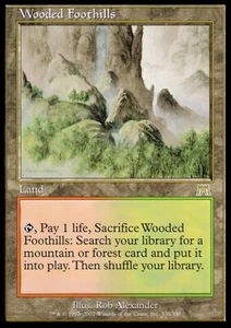 MTG WOODED FOOTHILLS ITALIAN PLAYED - COLLINE BOSCOSE - ONS - MAGIC - Bild 1 von 1