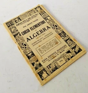 ♥ GRUNDKURS ALGEBRA Band Erster Traum Adolfo Kühe 1926 B70 - Bild 1 von 1