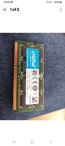 Crucial Ct51264bf160b DDR3L 4gb Laptop Ram - Picture 1 of 2